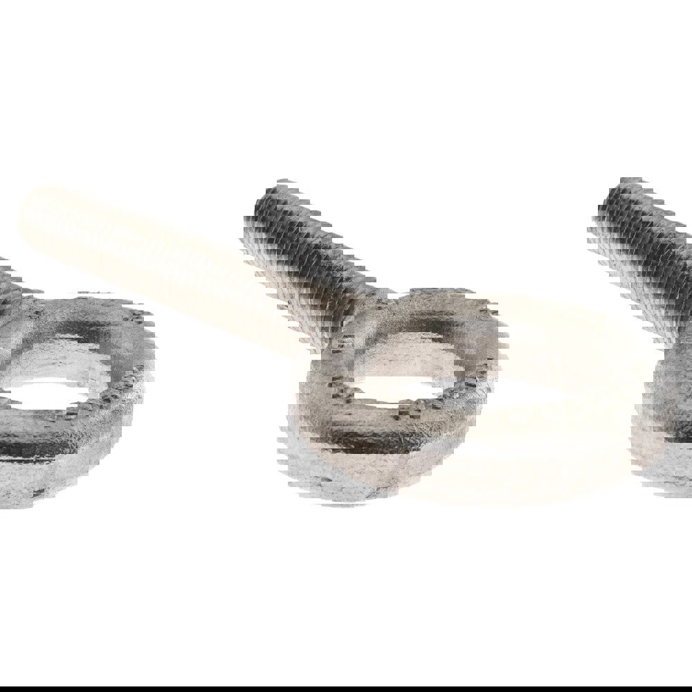 Fixed Lifting Eye Bolt: Without Shoulder, 2,600 lb Capacity, 1/2-13 Thread, Grade 316 Stainless Steel